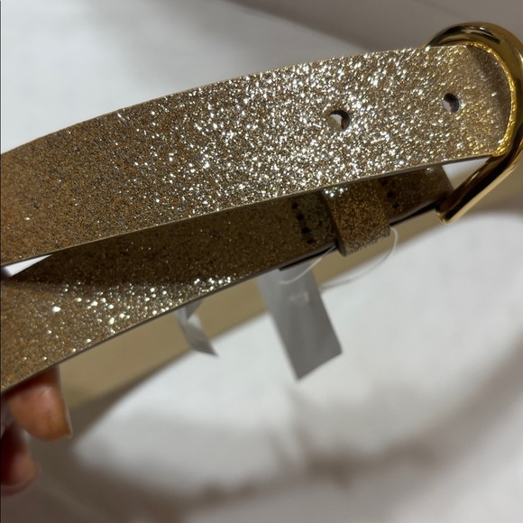 J. Crew Metallic Gold and Tan Belt. NWT - Picture 1 of 6